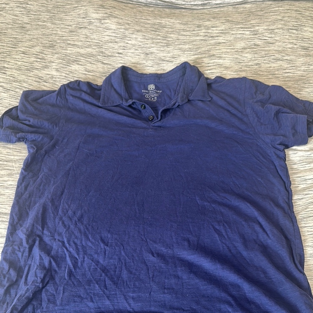 Tori Richard Blue Polo Shirt Classic Style